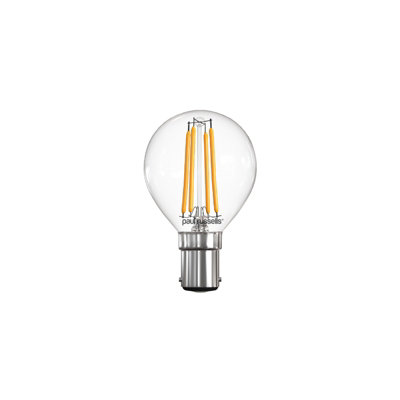 paul russells LED Filament Dimmable Golf Bulb, SBC B15, 4.5W 470 Lumens, 40w Equivalent, 2700K Warm White