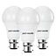 paul russells LED GLS Dimmable Bulb Bayonet Cap BC B22, 14W 1521Lumens 100w Equivalent, 4000K Cool/Natural White, Pack of 3