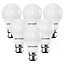 paul russells LED GLS Dimmable Bulb Bayonet Cap BC B22, 8.5W 806Lumens 60w Equivalent, 4000K Cool/Natural White Light, Pack of 6