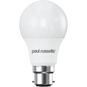 paul russells LED GLS Dimmable Bulb Bayonet Cap BC B22, 8.5W 806Lumens A60, 60w Equivalent, 2700K Warm White Light Bulbs