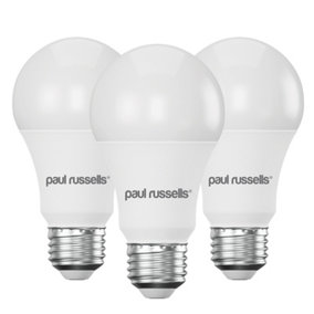 paul russells LED GLS Dimmable Bulb Edison Screw ES E27, 14W 1521Lumens 100w Equivalent, 2700K Warm White Light, Pack of 3