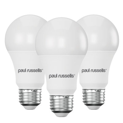 paul russells LED GLS Dimmable Bulb Edison Screw ES E27, 14W 1521Lumens 100w Equivalent, 6500K Day Light Bulbs, Pack of 3
