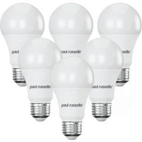 paul russells LED GLS Dimmable Bulb Edison Screw ES E27, 14W 1521Lumens 100w Equivalent, 6500K Day Light Bulbs, Pack of 6