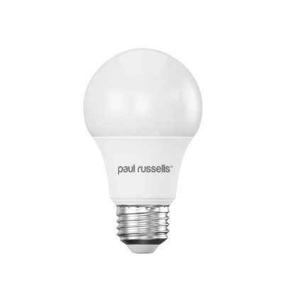 paul russells LED GLS Dimmable Bulb Edison Screw ES E27, 8.5W 806Lumens 60w Equivalent, 4000K Cool/Natural White Light Bulbs