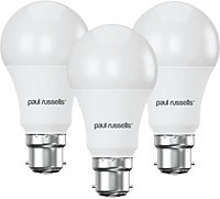 paul russells LED GLS Light Bulbs Bayonet B22 BC, 100w Equivalent, 13W 1521LM LED Bulbs, 6500K Day Light, Pack of 3