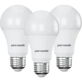 paul russells LED GLS Light Bulbs Edison Screw E27 ES Cap, 100w Equivalent, 13W 1521LM LED Bulbs, 3000K Warm White, Pack of 3