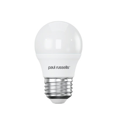 paul russells LED Golf Dimmable Bulb Edison Screw ES E27, 5.5W 470Lumens G45, 40w Equivalent, 6500K Day Light