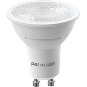 paul russells LED GU10 Dimmable Bulb, 4.5W 345 Lumens, 50w Equivalent, 2700K Warm White, Ceiling Spotlights