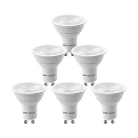 paul russells LED GU10 Dimmable Bulb, 4.5W 345 Lumens, 50w Equivalent, 4000K Cool/Natural White,Ceiling Spotlights, Pack of 6