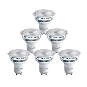 paul russells LED GU10 Dimmable Bulb, 4.5W 345 Lumens, 50w Equivalent, 6500K Day Light,Ceiling Spotlights, Pack of 6