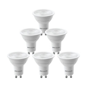 paul russells LED GU10 Dimmable Bulb, 4.5W 400 Lumens, 50w Equivalent, 2700K Warm White,Ceiling Spotlights, Pack of 6