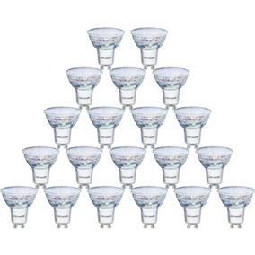 paul russells LED GU10 Light Bulb, 3.5W 290 Lumens, 25w Equivalent, 2700K Warm White, Ceiling Spotlights, Pack of 20