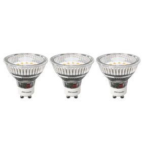 paul russells LED GU10 Light Bulb, 3W 345 Lumens, 30w Equivalent, 2700K Warm White, Ceiling Spotlights, Pack of 3