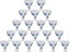 paul russells LED GU10 Light Bulb, 4.9W 450 Lumens, 60w Equivalent, 4000K Cool White, Ceiling Spotlights, Pack of 20
