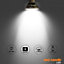 paul russells LED GU10 Light Bulb, 4.9W 450 Lumens, 60w Equivalent, 6500K Day Light, Ceiling Spotlights, Pack of 6