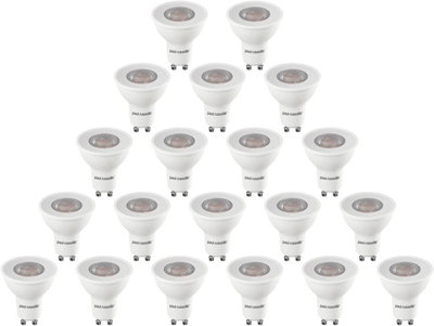 paul russells LED GU10 Light Bulb, 4.9W 480 Lumens, 60w Equivalent, 4000K Cool White, Ceiling Spotlights, Pack of 20