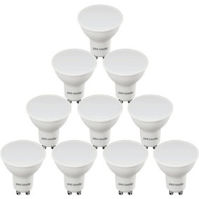 paul russells LED GU10 Light Bulb, 7W 600 Lumens, 45w Equivalent, 2700K Warm White, Ceiling Spotlights, Pack of 10
