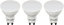 paul russells LED GU10 Light Bulb, 7W 600 Lumens, 45w Equivalent, 4000K Cool White, Ceiling Spotlights, Pack of 3