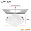 paul russells LED Round Panel Ceiling Lights, 12W 1150 Lumens, Spotlights, IP20, 4000K Cool White, Pack of 4