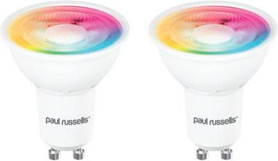 Gu10 colour deals changing bulbs b&q