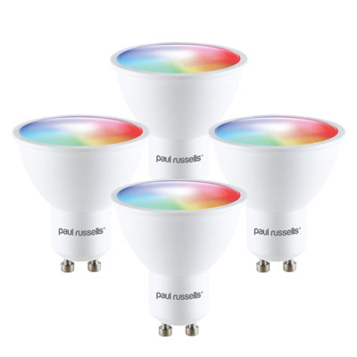Gu10 colour changing bulbs b&q best sale