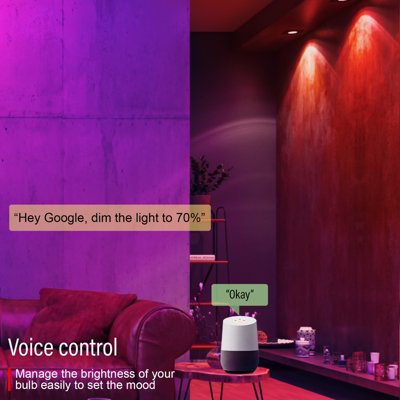 paul russells LED Smart Light Bulb GU10, 4.8W, Dimmable, 50W Equivalent ...