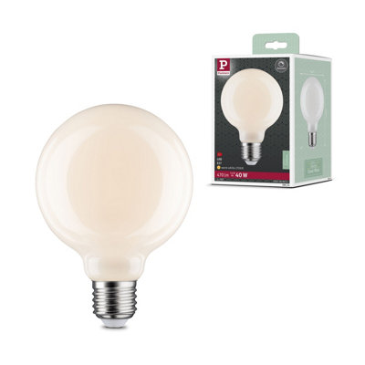 Paulmann 28624 LED filament lamp G95 6 watts classic lamp dimmable opal ...