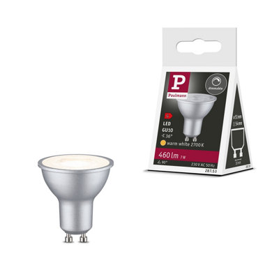 Paulmann 28753 LED lamp reflector 7 watts dimmable lamp chrome matt ...
