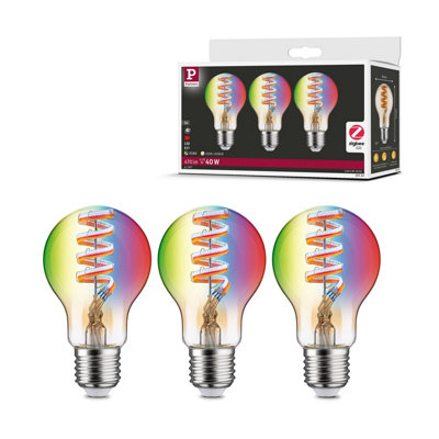Paulmann 29163 filament 230V Smart Home Zigbee LED globe E27 3x470lm ...