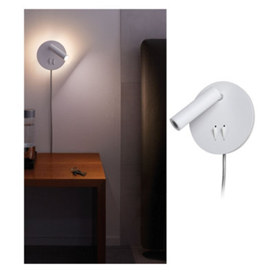 Paulmann 78918 Tabari LED wall luminaire round incl. 1x3.2 / 1x1.2 watt ...