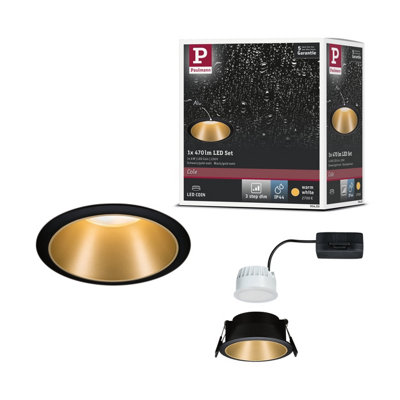 Paulmann 93403 LED Cole recessed luminaire round incl. 1x6.5 watt ...