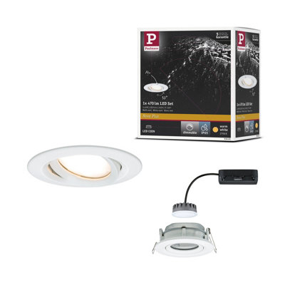 Paulmann 93681 Nova Plus LED recessed luminaire round swivelling 1x6.8W ...