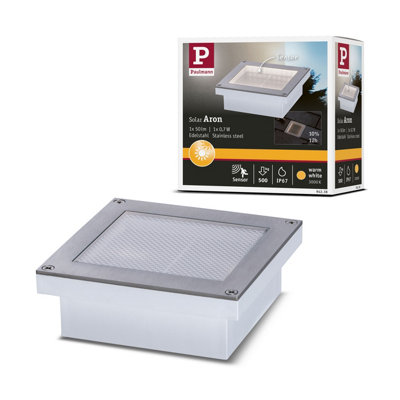 Paulmann 94238 Solar Aron recessed floor luminaire LED outdoor ...