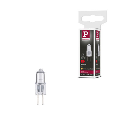 Paulmann Halogen pin base Oven G4 12V 100lm 10W 2700K dimmable Clear