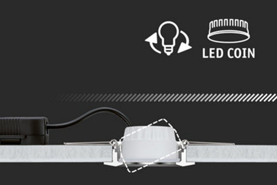 Paulmann LED Module recessed luminaire Nova Coin round 51 mm Coin 6W ...