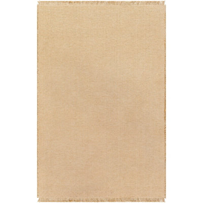 PAVI Becki Owens x Livabliss Solid and Border Camel Jute Area Rug 120 x 170 cm