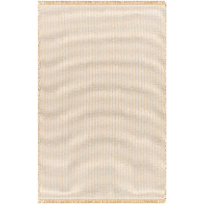 PAVI Becki Owens x Livabliss Solid and Border Mocha Jute Area Rug 120 x 170 cm