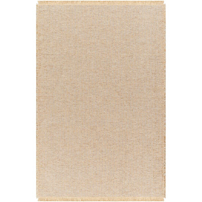 PAVI Becki Owens x Livabliss Solid and Border Taupe Jute Area Rug 160 x 213 cm