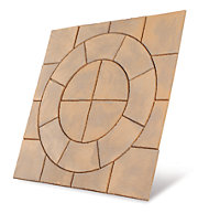 Paving Circle With Squaring Off Kit 'The Alderley' Honey Brown