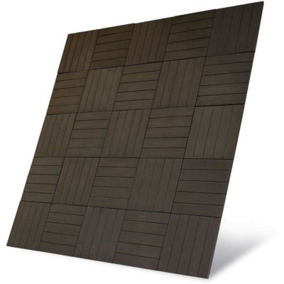 Paving Patio Kit 'Akor Deckpave ' Brown Oak (2.5m x2.5m)