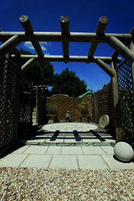 Paving Patio Kit 'The Gawsworth' Weathered Moss 5.76m2 (2.4m x2.4m)