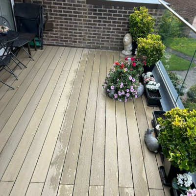 Paving Stones Direct Chestnut Composite Decking  2.4m (30 Boards)