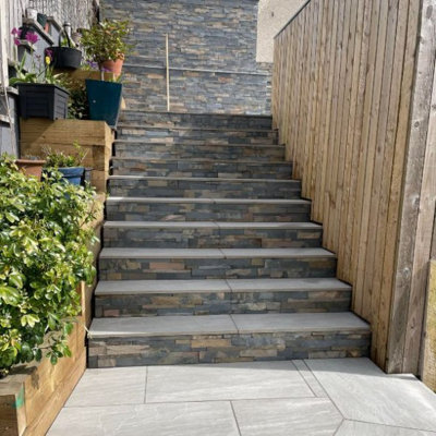 Paving Stones Direct Rustic Slate Wall Cladding (27m2)