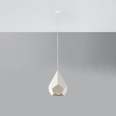 Pavlus Ceramic White 1 Light Classic Pendant Ceiling Light