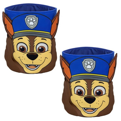 Paw Patrol 2 x Storage Tub Kids Room Organiser Foldable Compact Clothing Shoe Basket DIY at B Q