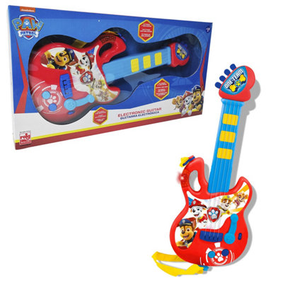 Paw Patrol 4 String Guitar with built in Music, Lights and Sounds