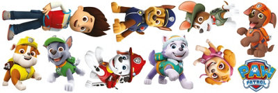 Paw Patrol 9 Characters Group Wall Sticker Set (120cm x 40cm)