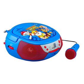 Paw Patrol CD Boombox with Microphone and FM Radio