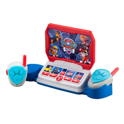 Paw Patrol Command Center with Walkie Talkies, Built-in Speech & Sound Effects