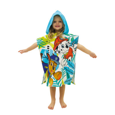 Paw Patrol Jungle Towel 100% Cotton Poncho Hooded Robe Bath Beach Pool Price Comparisons | Compare The Build